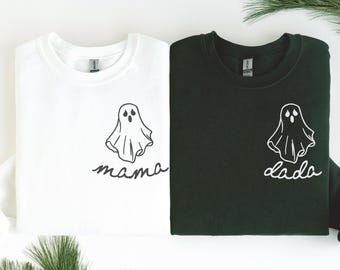 Spooky One First Birthday Matching Sweathirts, Halloween Themed 1st Birthday Family Tees, Little Boo Spooky Ghost Birthday Mama Dada Bday
