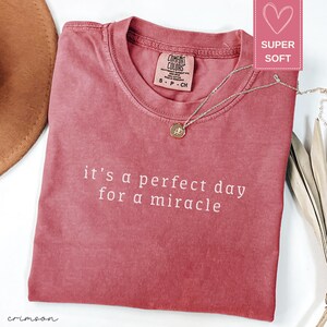 IVF Mom and Dad Gift Comfort Colors Shirt, Transfer Day It&#39;s A Perfect Day for A Miracle Sirt for Couples , Ivf Strong Matching Tee