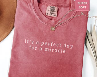 IVF Mom and Dad Gift Comfort Colors Shirt, Transfer Day It's A Perfect Day for A Miracle Sirt for Couples , Ivf Strong Matching Tee