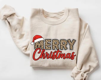 Leopard Christmas Shirt,Merry Christmas Shirt,Christmas T-shirt,Christmas Family Shirt,Christmas Gift,Holiday Gift,Leopard Shirt
