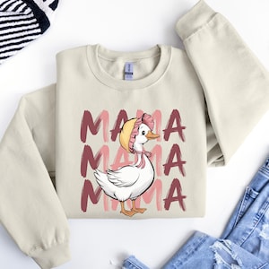 Mama Goose Sweatshirt, Silly Goose Shirt for Mom, Shirt Goose Family Shirt, Mom Gift Goose, Silly Goose Birthday Party Mom Shirt, Silly Tee