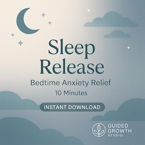 Sleep Anxiety Release | 8-Minute Bedtime Affirmations | Fall Asleep Peacefully | Instant Download