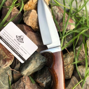 Handmade Camping Knife with Sheath | Full Tang Outdoor Utility Knife | Stainless Steel Bushcraft Knife-Collectible Gift for Him by MD BLADES