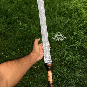 Handmade Damascus Steel Roman Gladius Sword | Historical Display Sword Decor | Custom Hand-Forged Collectible Blade | Perfect Gift For Him
