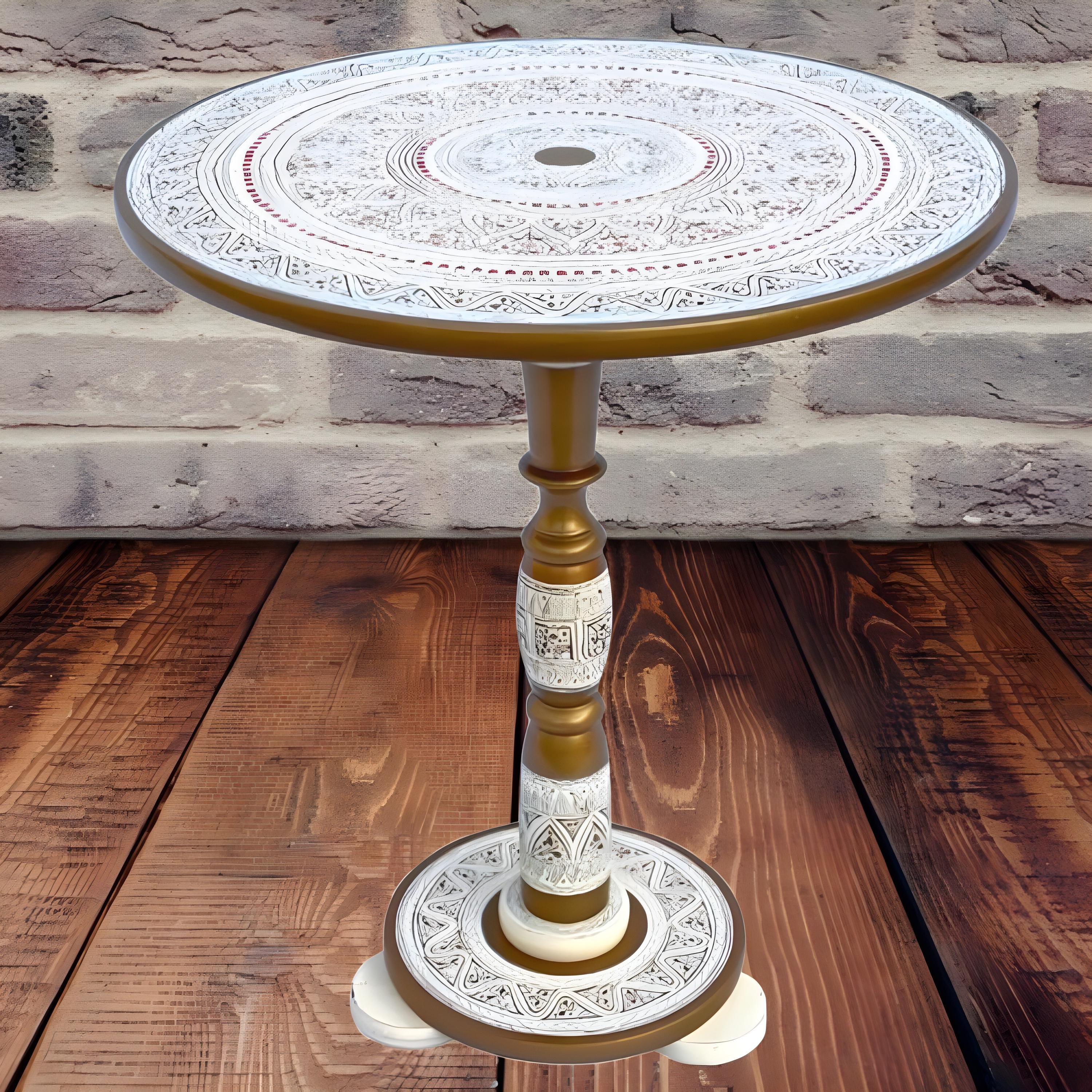 Handcrafted Lacquer Art Coffee Table – Unique Royal Wooden Accent Table for Home Decor, Luxe Essence Designs, Muttertagsgeschenk 2025