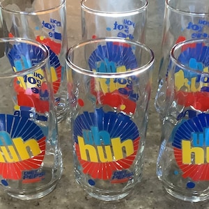 Vintage Diet Pepsi Glass Tumbler 6 Piece Set The Right One Baby Soda