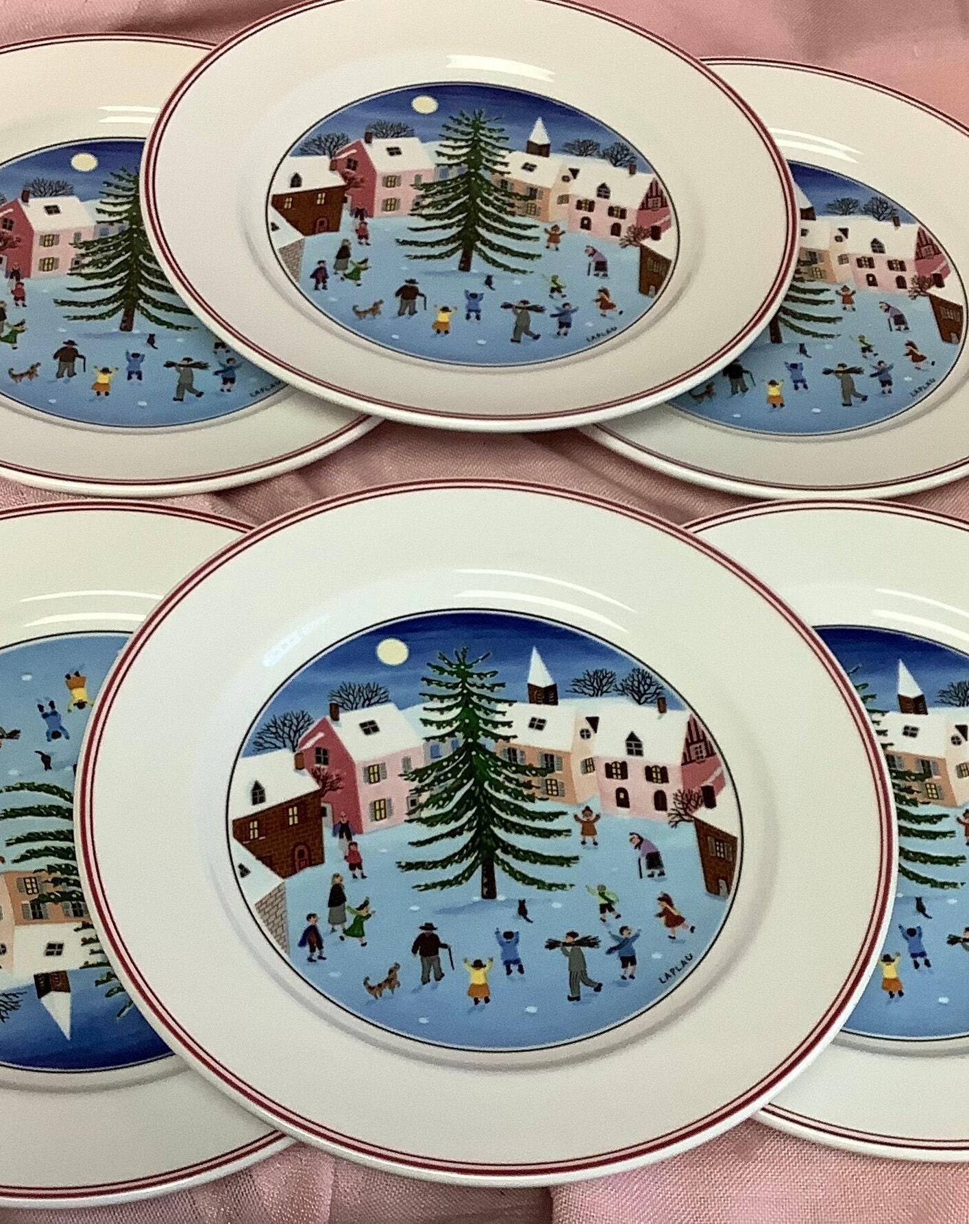 Villeroy & Boch Naif Christmas プレート　６枚 Amazon.com: Villeroy & Boch Naif Christmas Dinner Plate
