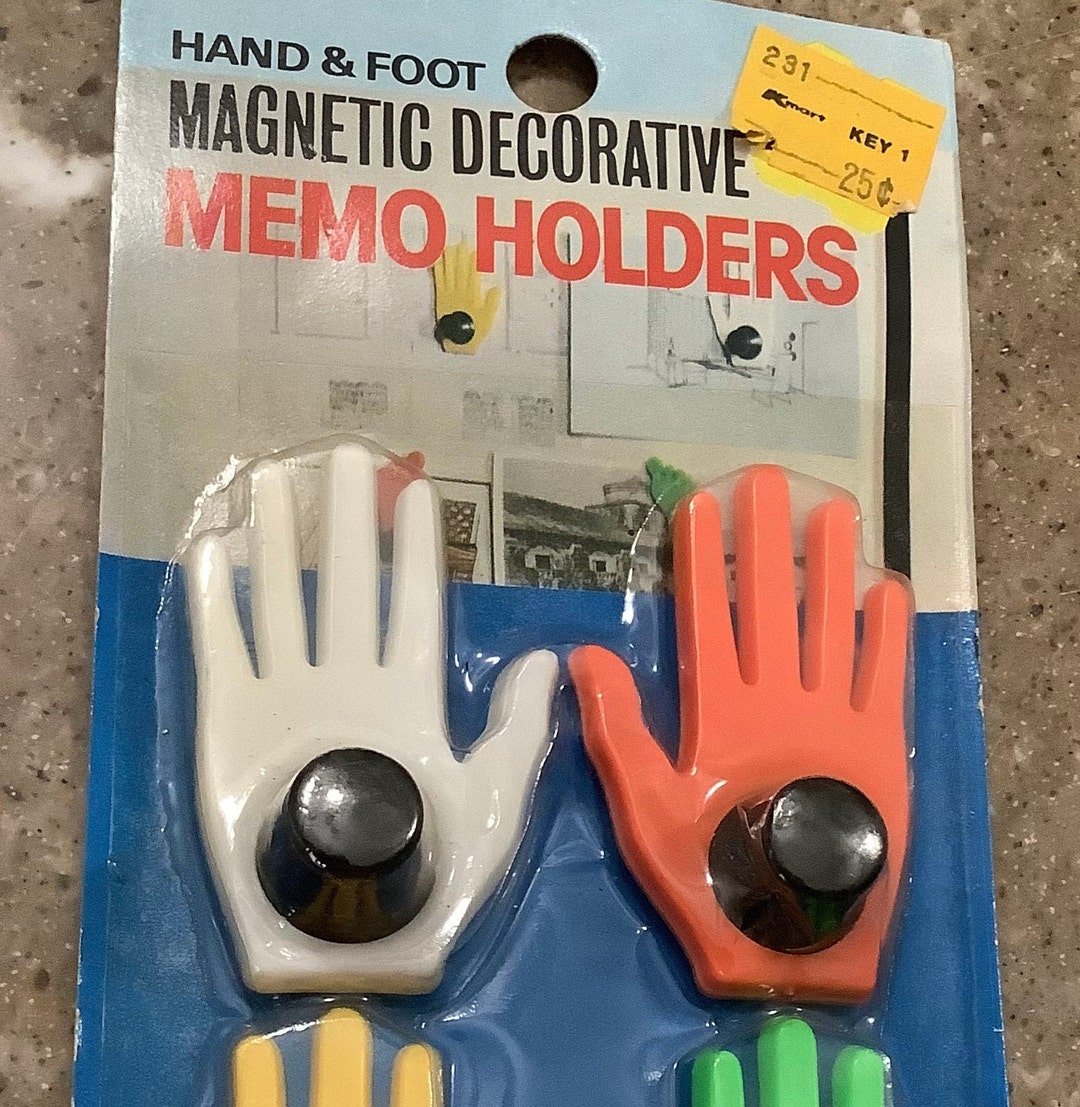 Vintage Kmart Hand Memo Holders 4 Piece Set New In Etsy.de