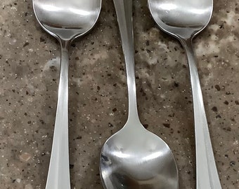 Vintage Oneida Allegiance Stainless Teaspoon 3 Piece Teaspoon Flatware Set