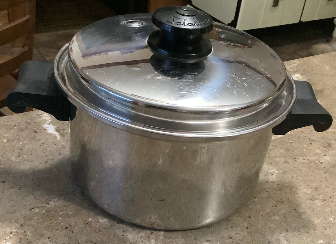Vintage Saladmaster Stainless Stock Pot Dutch Oven 3 Quart Pan Etsy