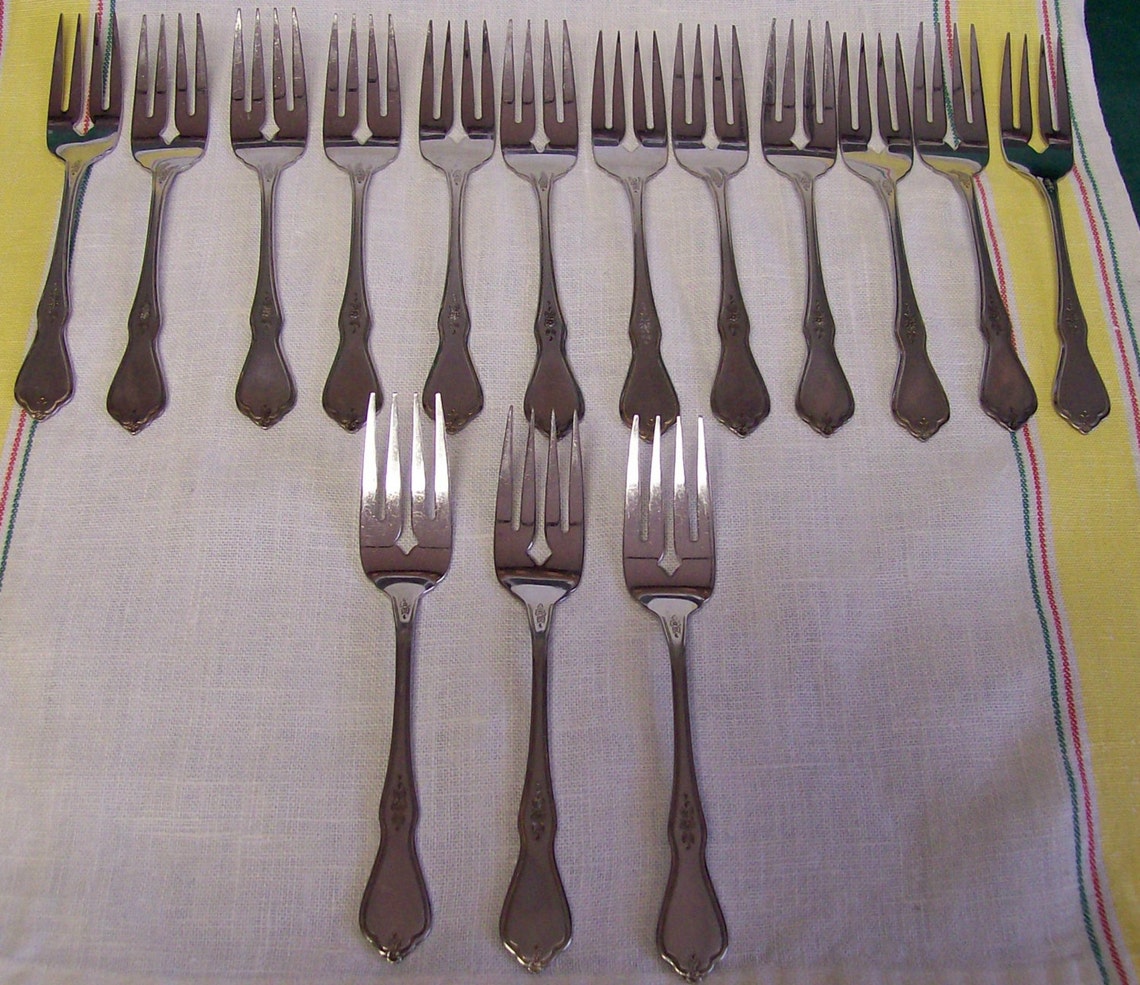 Vintage Oneida Profile Morning Blossom Stainless 72 Pc Etsy