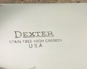 Vintage Dexter Cake Spatula Wood Handle Kitchen Stainless Tool Utensil