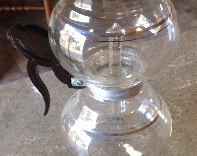 Vintage Cory Coffee Brewer Vacuum Glass Stovetop Percolator Coffee Pot