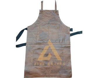 Leather Apron For Men – Heavy-Duty Protection for Workshop, Kitchen, or Studio