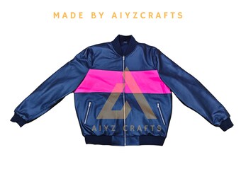 Men's Contrast Panel Bomber Jacket, Men Fashion Jacket