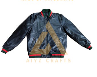 Men's Black Leather Jacket