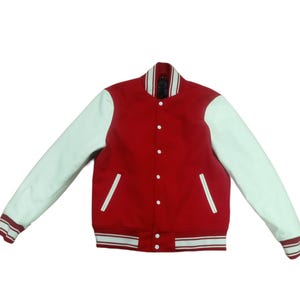 Chaqueta bomber de piel de oveja auténtica para hombre, chaqueta universitaria con bolsillo en la manga para hombre,