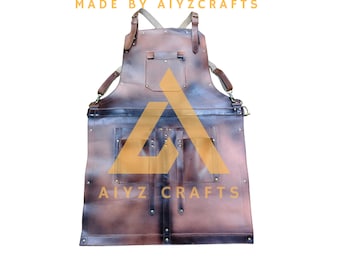 Leather Apron For Men – Heavy-Duty Protection for Workshop, Kitchen, or Studio