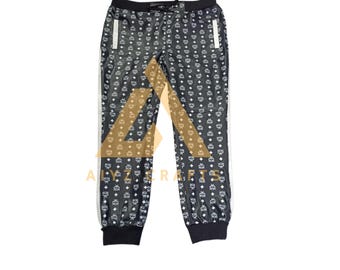 MCM Leather Pants: Slim Fit Lambskin with Visetos Accents
