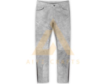 Custom Sheepskin Leather Pants: Men's Fashion Costume