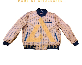 Men's Cowhide Leather Bomber Jacket: MCM Style Customization Available