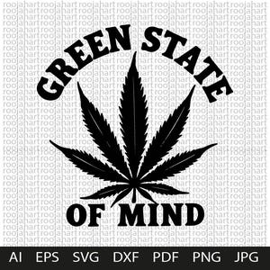 Green State of Mind SVG Design – Eco‑Friendly Nature Vibe Quote – Ideal for Environmental Shirts, Mugs, Stickers & Sustainable Crafts