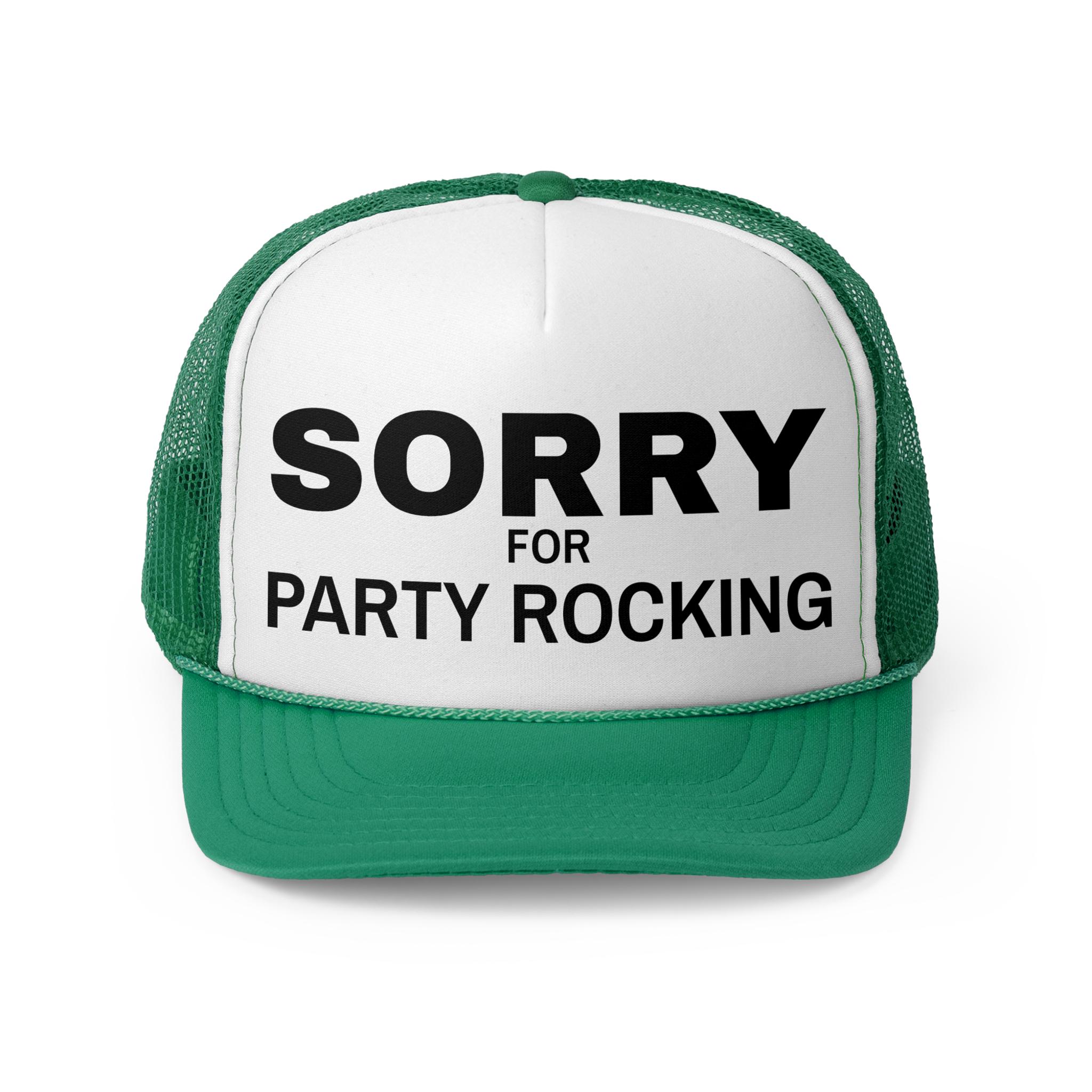 Funny Party Trucker Cap, Sorry for Party Rocking Hat, Fun  display picture 2
