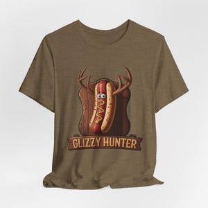 Glizzy Hunter Tee: Funny Graphic Shirt for Hot Dog Lovers and Summer BBQ Enthusiasts Alike, Perfect for Every Casual Occasion