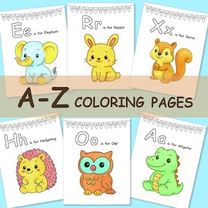 ABC Coloring Page I 27 Printable ABC coloring Pages for Kids | Preschool Coloring Sheets | Coloring book | ABC Alphabet Coloring