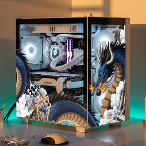One Piece Anime PC Case Sticker Skin: UV DTF, Easy Install