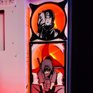 Itachi Fan Grill 120mm-240mm – Custom 3D Printed Anime Fan Cover & Shroud | PC Accessories for Gaming PC, Custom Builds  Fan Mods Naruto