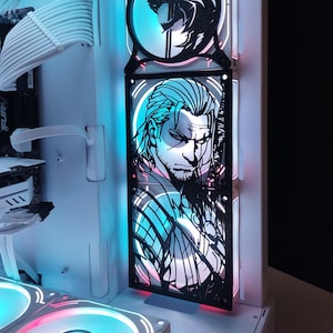The Witcher  Fan Grill 120mm - 240mm – Custom Gaming Computer 3D Printed PC Accessories | Gaming Fan Shroud for Custom PC Case