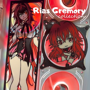 Rias Gremory Fan Grill 120mm-240mm–360mm | Anime PC Case Fan Cover For Gaming Pc, Custom Pc Case, GPU Backplate & Computer Fan Grill