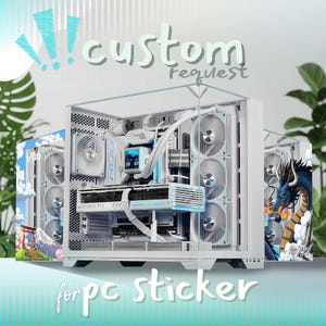 Custom PC Case Sticker Skin: Personalized Gaming Computer Decal