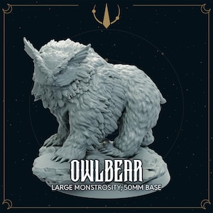 Owlbear - DnD Miniature | Dungeons & Dragons Mini, TTRPG Miniature, DnD, Daggerheart, 3D Printed