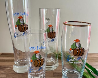 Gläser Brauerei Fässla Bamberg // Lagerglas, Pilsglas, Bierglas, Weizenglas, kleines Glas 0,25l // Bierkrug 0,5l