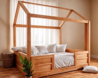 Kids Playhouse Bed Plans, For a Kid Bedroom, Woodworking Plans, (PDF Download)