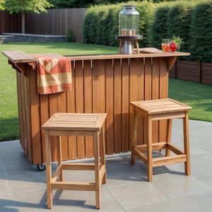 Modern Outdoor Bar Plans | Beginner Woodworking PDF (Digital Download)