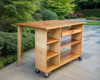 Foldable Workbench with Storage Plan: DIY Build (PDF Download)