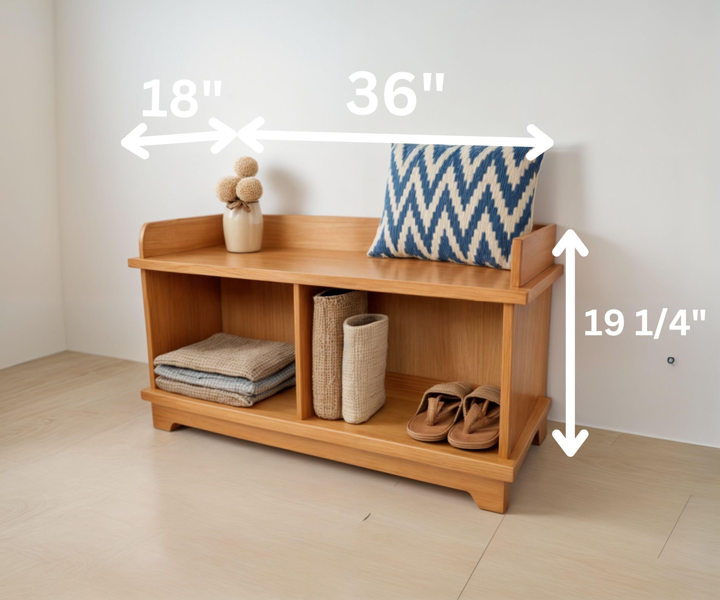 玄関ベンチ（靴収納付き）、木工プラン（PDFダウンロード） - Etsy 日本