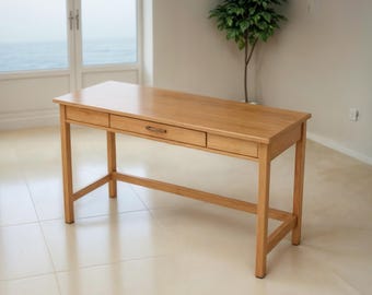 DIY Wooden Desk Plan: Minimalist Single Drawer (PDF Download)