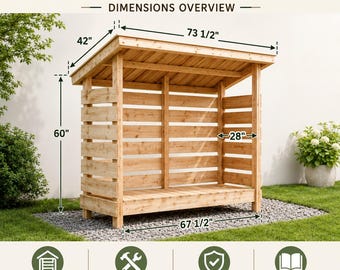 Firewood Shed Plans PDF - firewood storage shed tool & lumber storage.