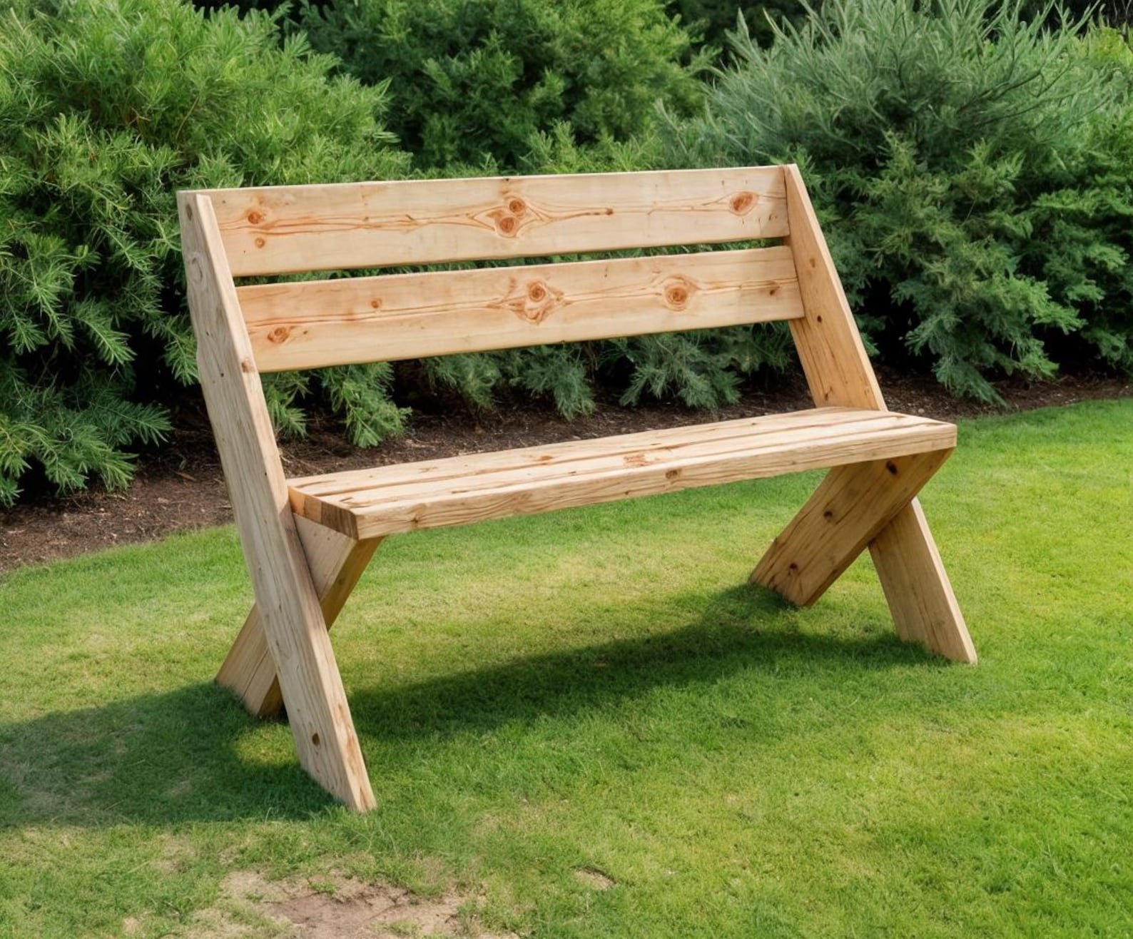 Outdoor Bench Plans , 2x6 Bench Plan, DIY Woodworking (PDF Download) - Etsy