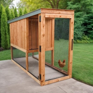 Modern Chicken Coop Plans: DIY Small Coop (PDF Download)