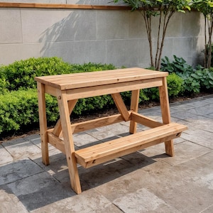 DIY Bar Bench Build Plans: Outdoor Patio Furniture (PDF Download)