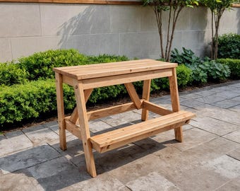 Outdoor Bar Bench DIY Woodworking Plans (PDF Download)