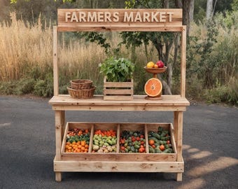 DIY Farm Stand Plans | Kids Pretend Play Market (PDF Download)