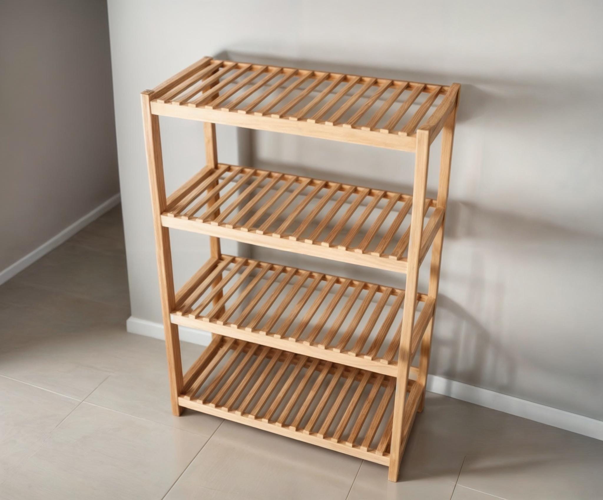 DIY 4-tier Wooden Storage Shelves Build Plans (digital Download) - Etsy