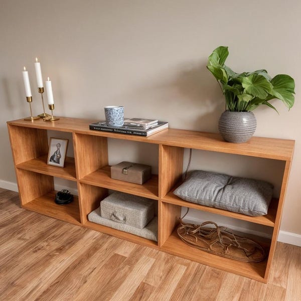 Moderner Konsolentisch DIY Holzbearbeitungspläne, Eingangsbereich Regal (PDF Download)