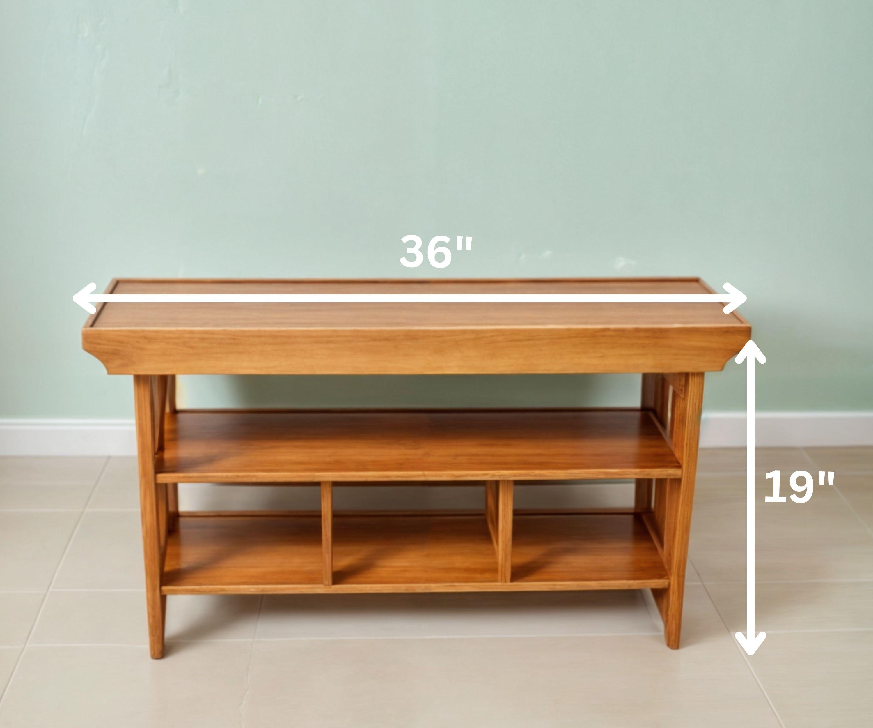 DIY Entryway Bench With Shoe Rack Plan: Modern Wooden Design (PDF ...